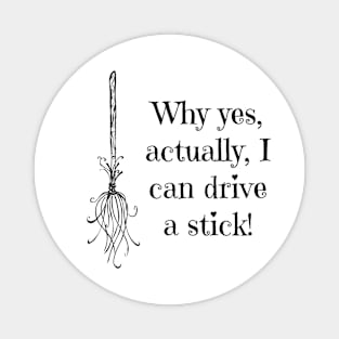 Spellbound Rider Halloween Broomstick Magnet